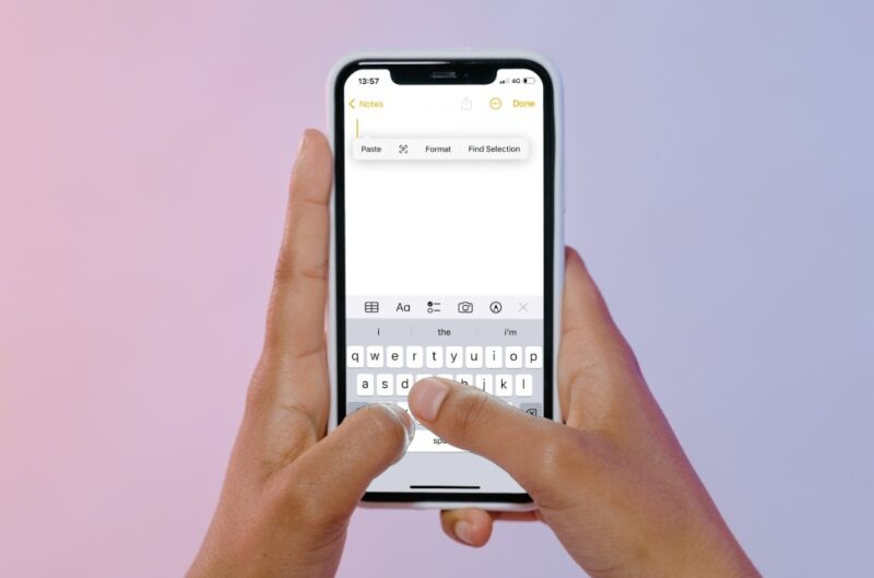 iPhone Clipboard Notes App